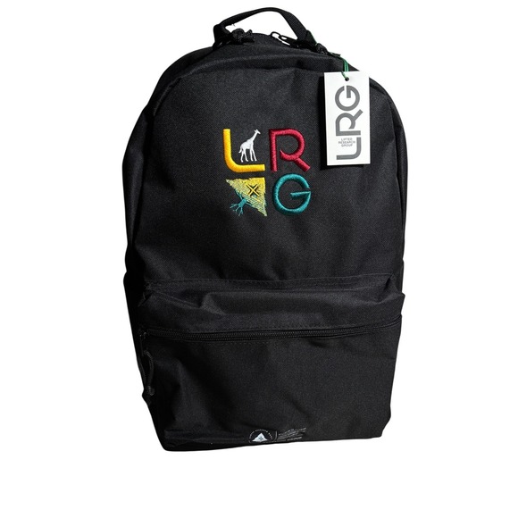 Lrg Other - NWT LRG Lifted Research Group Black Backpack Embroidered Logo Streetwear Bookbag